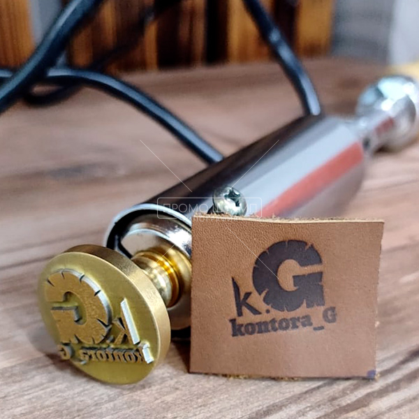 Штамп для тиснения кожи и термоштамп с логотипом